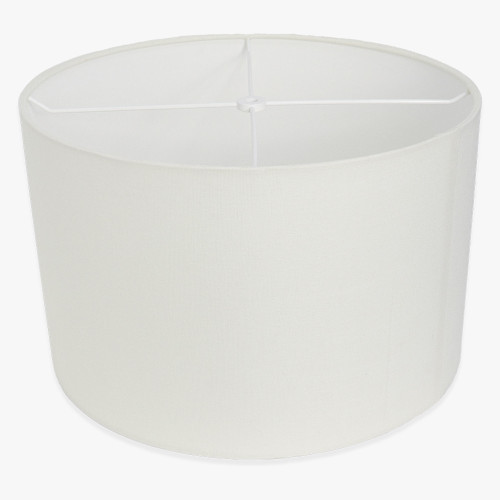 15-1/4in Diameter Drum Shade - Off White