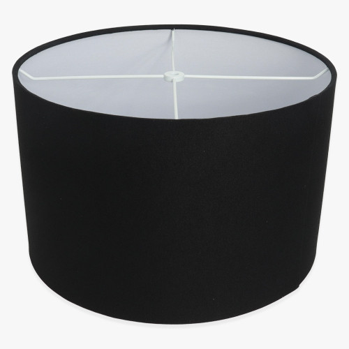 15-1/4in Diameter Drum Shade - Black