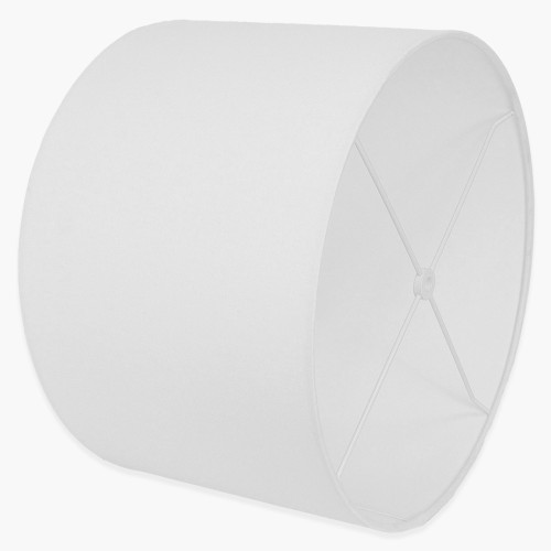 15-1/4in Diameter Drum Shade - White