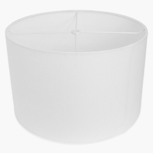 15-1/4in Diameter Drum Shade - White