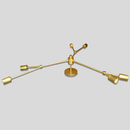 6 Lite Branch Arm Fixture Kit - Unfinished Brass