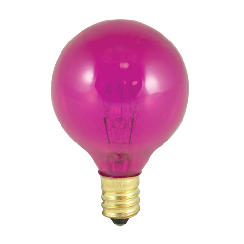 10W Pink E-12 Base 1-1/2in. Globe Bulb