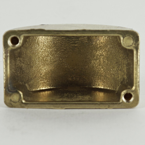 Blank Rounded Body with (2) 8/32 Threaded Mounting Holes - Unfinished Brass