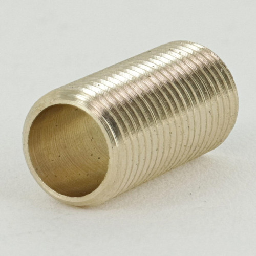 3/4in Long X 1/8ips Threaded Hollow Thin Wall Nipple for Easy Wire Way. Inner Diameter of the nipple is approximately 0.30 inches for easy wire pass.