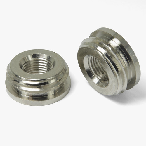 1/8ips. Female X 1/2ips. Male Thread Reducer with Shoulder - Polished Nickel