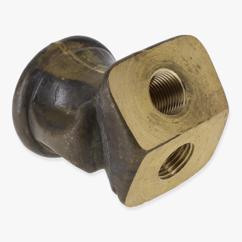 Cast Brass Y Body with 1/8ips Female Threaded Holes - Unfinished Brass