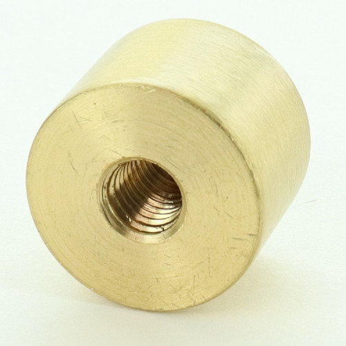 1/4-27 UNF - 3/4in x 1/2in Cylinder Finial - Brushed Brass Finish