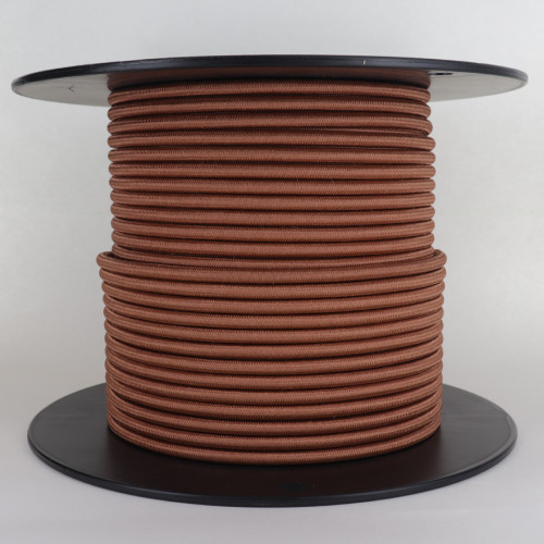 18/3 SVT-B Metallic Copper Nylon Fabric Cloth Covered Pendant and Table Lamp Wire.