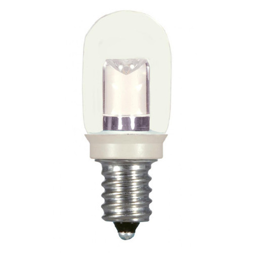 0.8 Watt LED; T6; Clear; 2700K; Candelabra base; 120 Volt; Carded