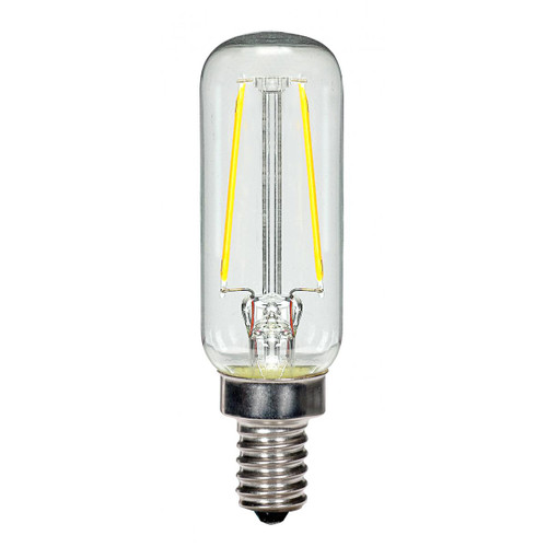 2.5-watt T6 LED filament lamp is traditional, yet contemporary with its vintage style and energy saving LED technology. Elegantly illuminate any room in the house with this dimmable, clear bulb. Sophisticated and modern, this lamp delivers 15,000 hours of warm white light.