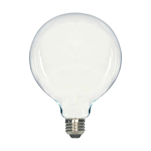8-watt LED bulb is an elegant lighting solution for the home. Illuminate dining rooms, living rooms, and office spaces with this dimmable, white bulb. This globe shaped lamp has a beam spread of 360 degrees, and delivers 15,000 hours of warm white light.