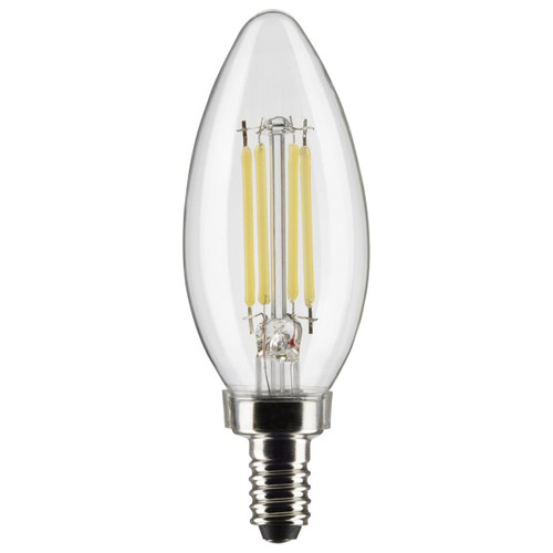 5.5-watt LED lamp is traditional, yet contemporary with its sleek finish and energy saving LED technology. Elegantly illuminate any room in the house with this dimmable, clear bulb. Sophisticated and modern, this lamp delivers 15,000 hours of warm white light.