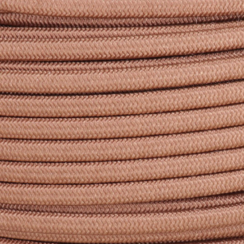 18/2 SPT2-B Metallic Copper Nylon Fabric Cloth Covered Lamp and Lighting Wire.