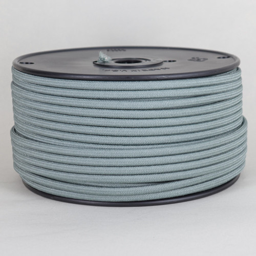 18/2 SPT2-B Metallic Blue Steel Nylon Fabric Cloth Covered Lamp and Lighting Wire.