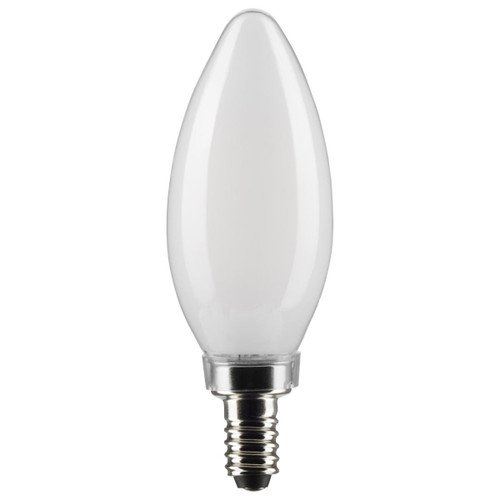 5.5 Watt B11 LED; Frost; Candelabra base; 90 CRI; 3000K; 120 Volt