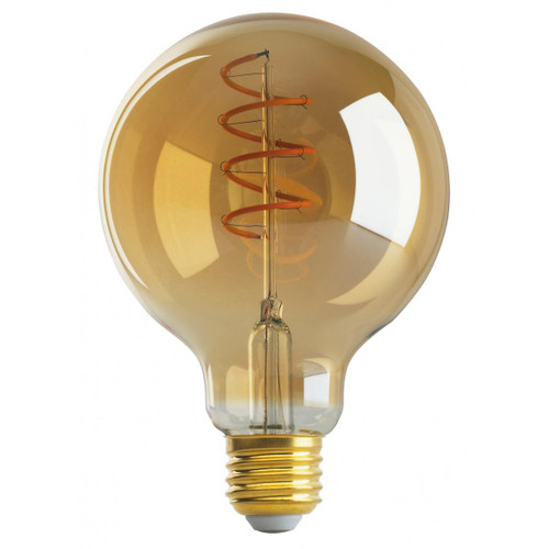 4.5 Watt G30 LED; Amber; Medium base; 2000K; 240 Lumens; 120 Volt