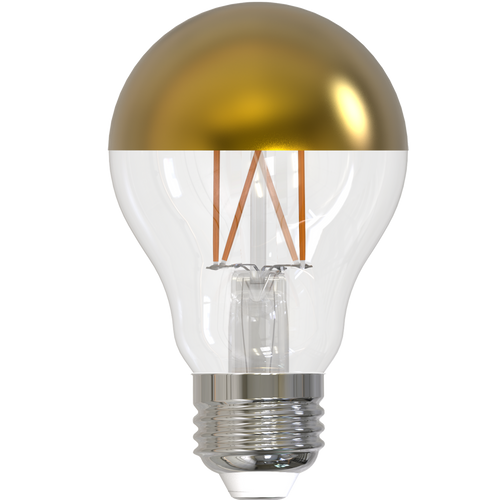 5W LED A19 2700K FILAMENT HALF GOLD E26 FULLY COMPATIBLE DIMMING