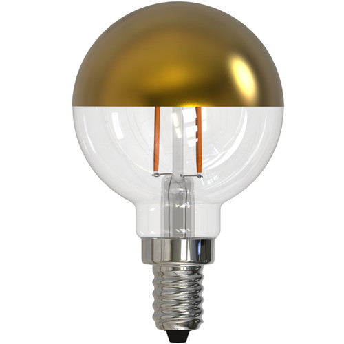 2.5W LED G16 2700K FILAMENT HALF GOLD E12 FULLY COMPATIBLE DIMMING