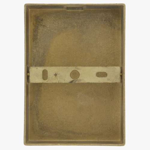 128mm(5.in) Long Cast Brass Screwless Face Mount Rectangle Backplate - Unfinished Brass