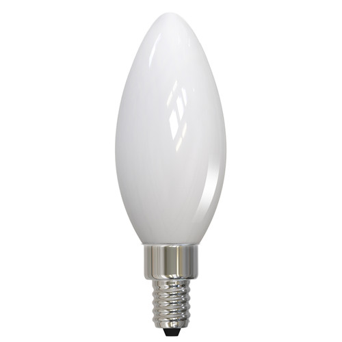 5W LED E12 Base B11 2700K Filament Bulb - Milky Finish