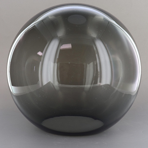 12in Diameter X 5-1/4in Diameter Hole Round Acrylic Neckless Ball - Smoked