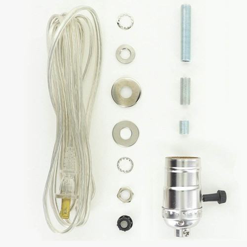 Choose Your Socket Function - Basic Rewire Lamp Kit - Polished Nickel