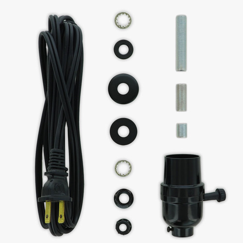 Choose Your Socket Function - Basic Rewire Lamp Kit - Black