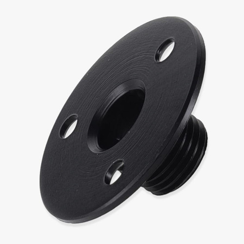 1/8ips (3/8in O.D) Male Threaded Brass Flange - Black Finish