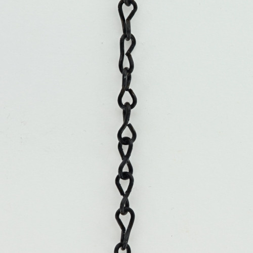 #18 (1/32in.) Thick Steel S/Jack Chain - Black Zinc Finish