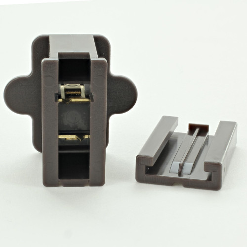 Brown - SPT-2 Polarized Female Gilbert Plug Style Slide Together End Outlet