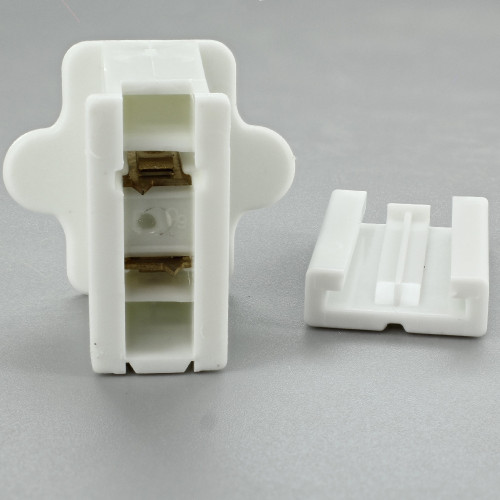 White - SPT-2 Polarized Female Gilbert Plug Style Slide Together End Outlet