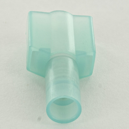 Male 16-14 Gauge Wire Blue Fully Insulated Quick Slide Connector