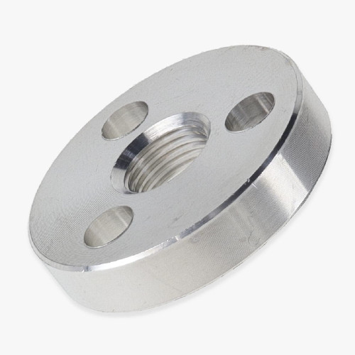 1/8ips Threaded 1-1/4in Diameter Turned Aluminum Flange