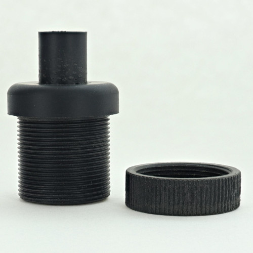 Black Nylon Cable Gripper with Shoulder Stop and Ring for use with SVT type Cable