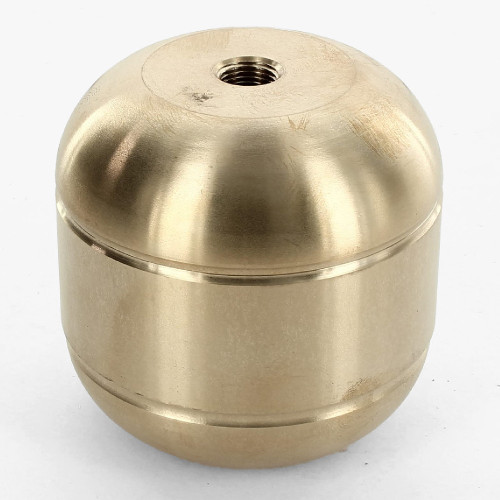 No Hole(Blank. Side Holes -X 1/8ips Top Threaded Cap and 1/4ips Bottom Hole - Jumbo Cluster Body - Unfinished Brass