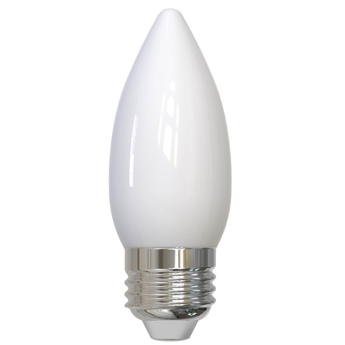 5.5W LED B11 3000K FILAMENT E26 MILKY FULLY COMPATIBLE DIMMING