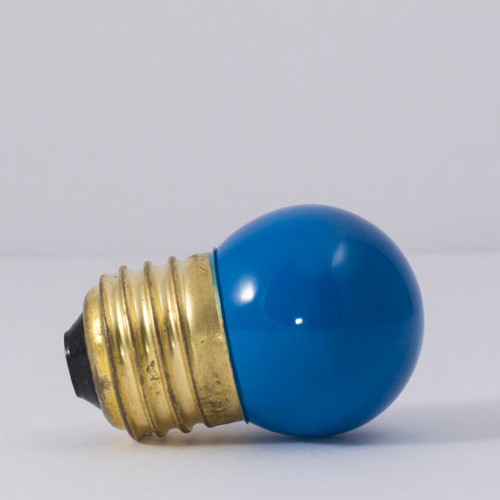 7W Blue Indicator E-26 Base S11 Style Bulb