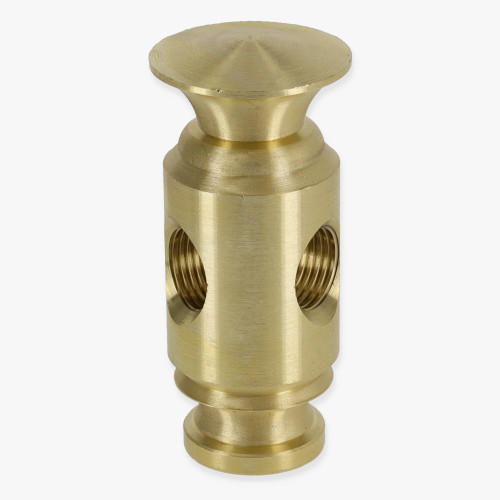 1/8ips Threaded - Colonial Tee Armback - Unfinished Brass