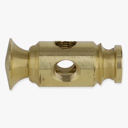 1/8ips Threaded - Colonial Tee Armback - Unfinished Brass