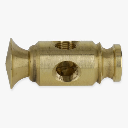 1/8ips Threaded - Colonial Corner Armback - Unfinished Brass