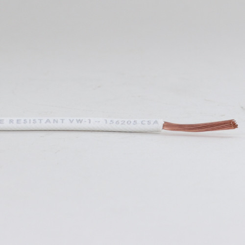 14/1 AWM Type - Oatmeal With Black Tracer - UL Recognized Cloth Covered Stranded Flexible Cord