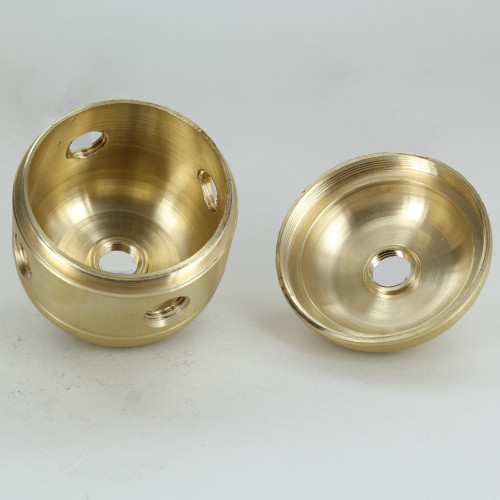 4 X 1/4ips. Side Holes - 1/4ips Bottom - Jumbo Cluster Body - Unfinished Brass