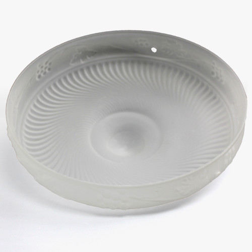 16in Diameter - 3 Hole Glass Ceiling Light Fixture Lamp Shade - Frosted