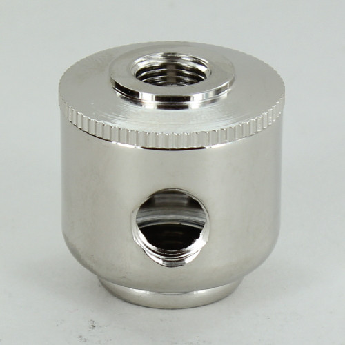 2 X 1/8ips. Side Hole - 1/4 ips. Bottom - Small Cluster Body - Nickel Plated