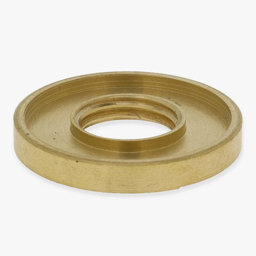 1-1/8in. x 1/4ips Threaded Straight Edge Turned Brass Check Ring