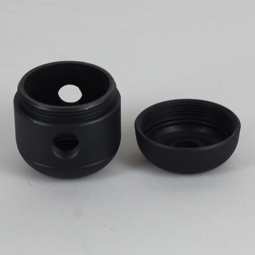 2 X 1/8ips. Side Holes - 1/4ips Bottom - Large Cluster Body - Black Powder Coated Finish