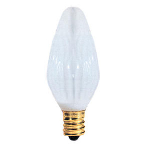 15W White E-12 Base Flame Bulb