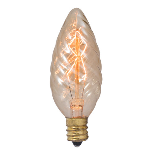 15W Amber Nostalgic E-12 Base Torpedo Bulb