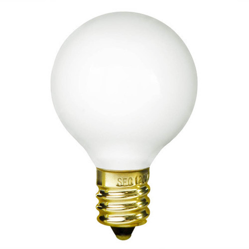 25W White E-12 Base 1-1/2in. Globe Bulb