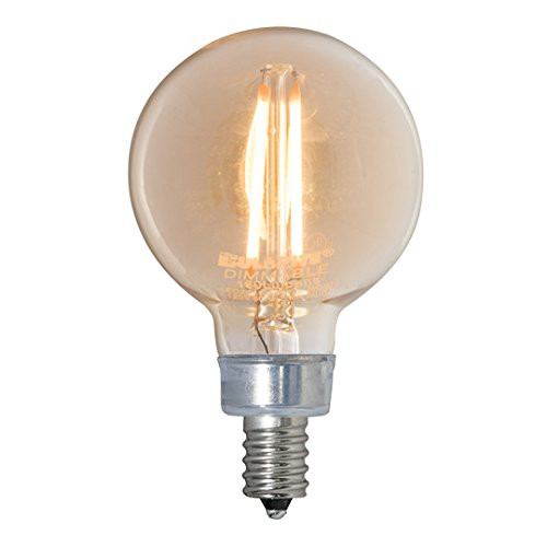 2W Antique LED E-12 Base 2in. Globe Bulb